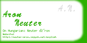 aron neuter business card